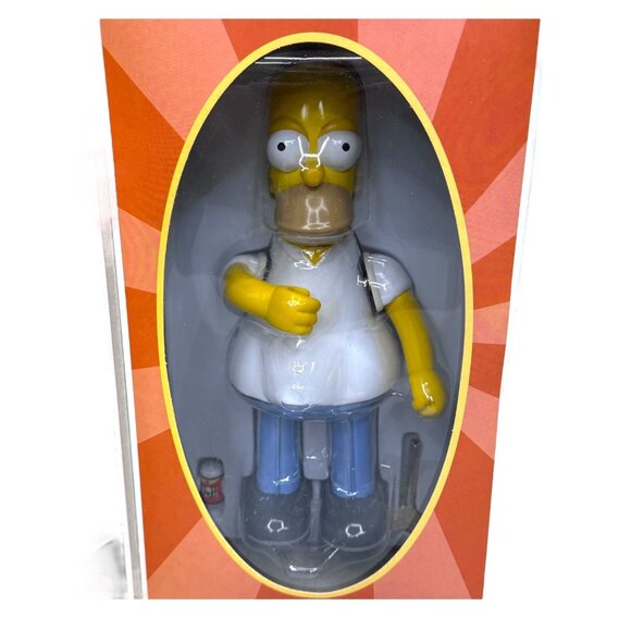 2002 Rocket USA The Simpsons 9" Homer Simpson Tin Wind Up Vintage New Old Stock - Picture 2 of 7